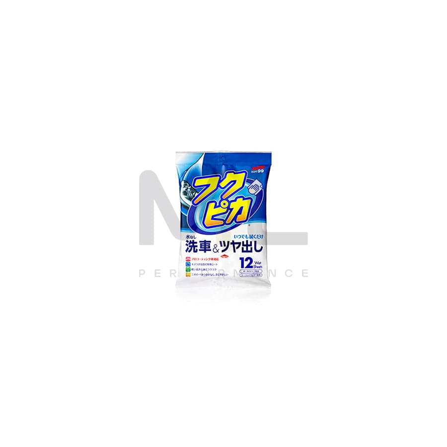 Soft99 00468 Fukupika Wash & Wax 12 wipes