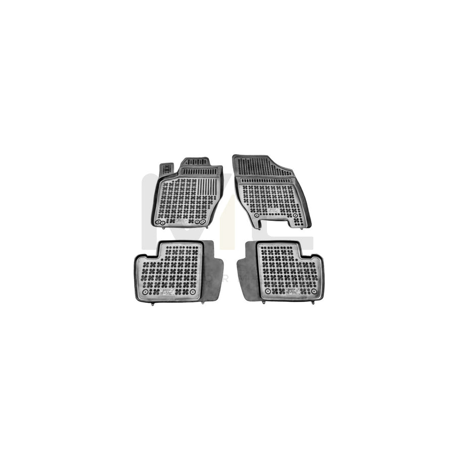 REZAW PLAST Tailored 201206 Floor mat set Elastomer, Front and Rear, Quantity: 3, Black