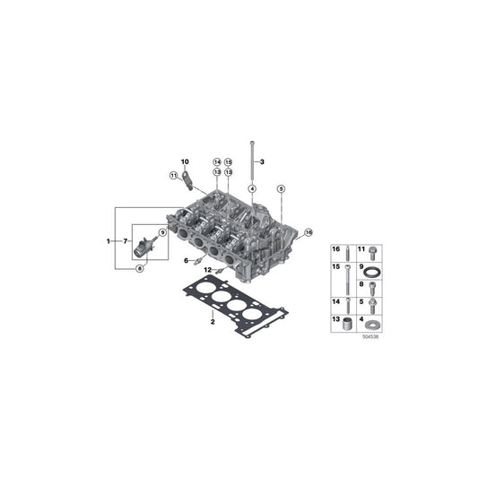 Genuine BMW 11128481576 F44 F39 F40 Cylinder Head Gasket 0,80mm (Inc. M135iX, M235iX & X2 M35iX) | ML Performance US Car Parts