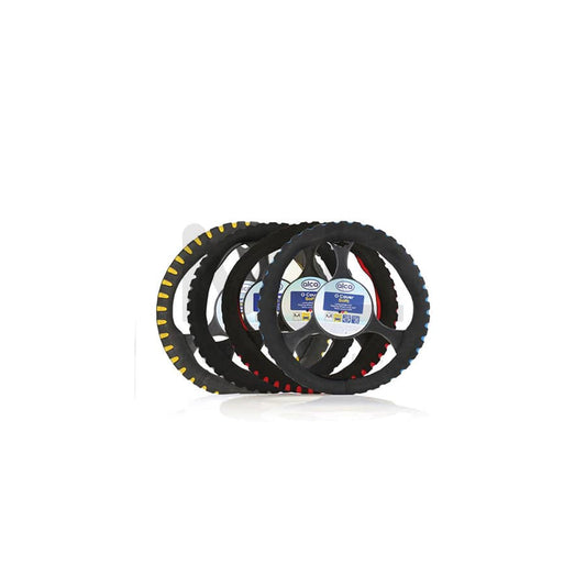 ALCA SOFT 596000 Steering wheel cover Blue, Grey, Red, Yellow, Ø: 37-39cm, PVC