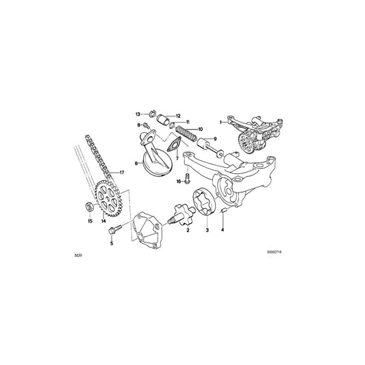 Genuine BMW 11411740852 E38 Oil Pump (Inc. 728i & 728iL) | ML Performance US Car Parts