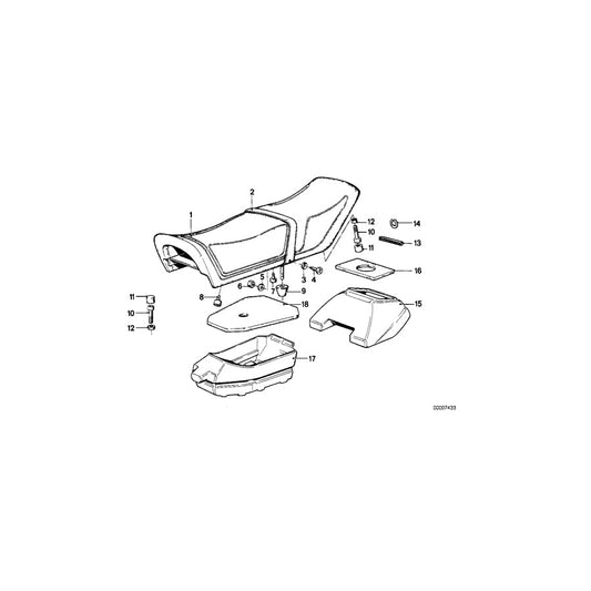 Genuine BMW 52531242174  Gasket (Inc. R65, R45 & R45T/N) | ML Performance US Car Parts