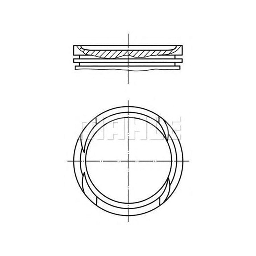 MAHLE ORIGINAL 009 82 02 Piston for FIAT Stilo Hatchback (192) 83,6 mm, with piston rings | ML Performance Car Parts