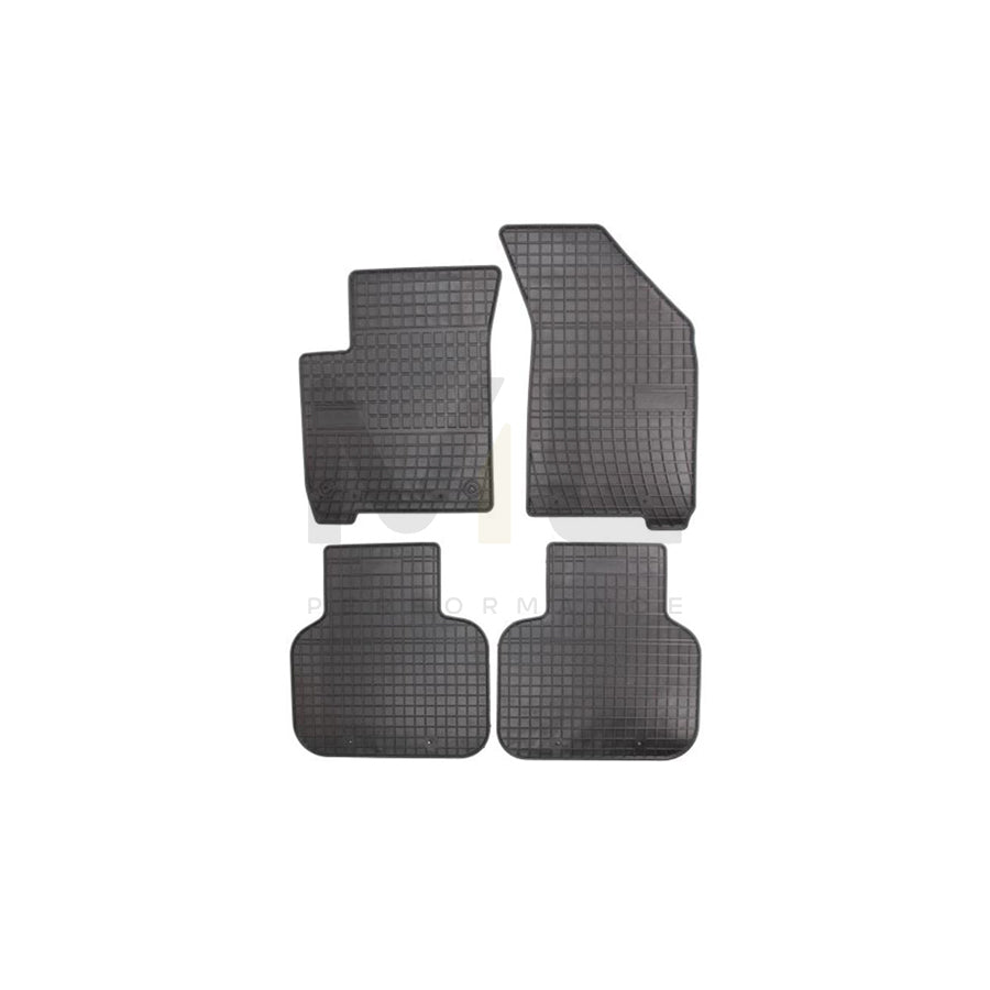 FROGUM Tailored 546207 Floor mat set Elastomer, Front and Rear, Quantity: 4, Black, (LHD)