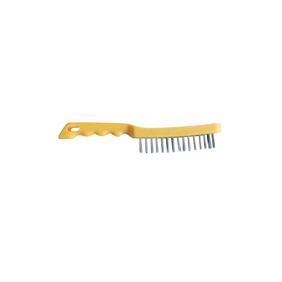 Gys 044258 Stainless Steel Brush, 4 Rows - Plastic Handle Welding Accessories
