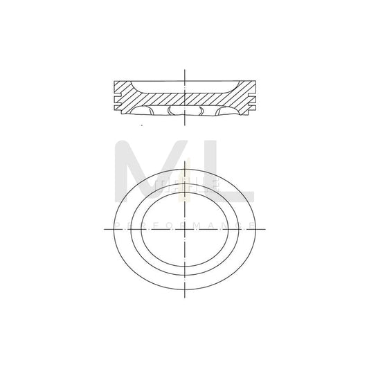 MAHLE ORIGINAL 034 63 00 Piston 79,51 mm, without cooling duct | ML Performance Car Parts