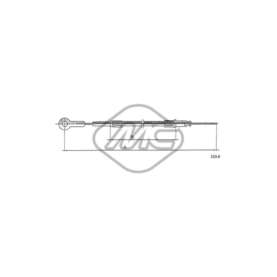 Metalcaucho 81413 Throttle Cable