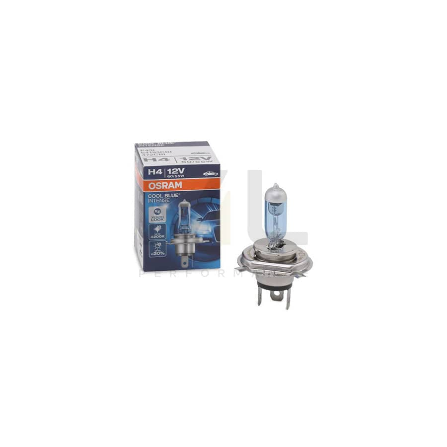 OSRAM COOL BLUE INTENSE 64193CBI Bulb, spotlight H4 12V 60/55W P43t 4200K Halogen