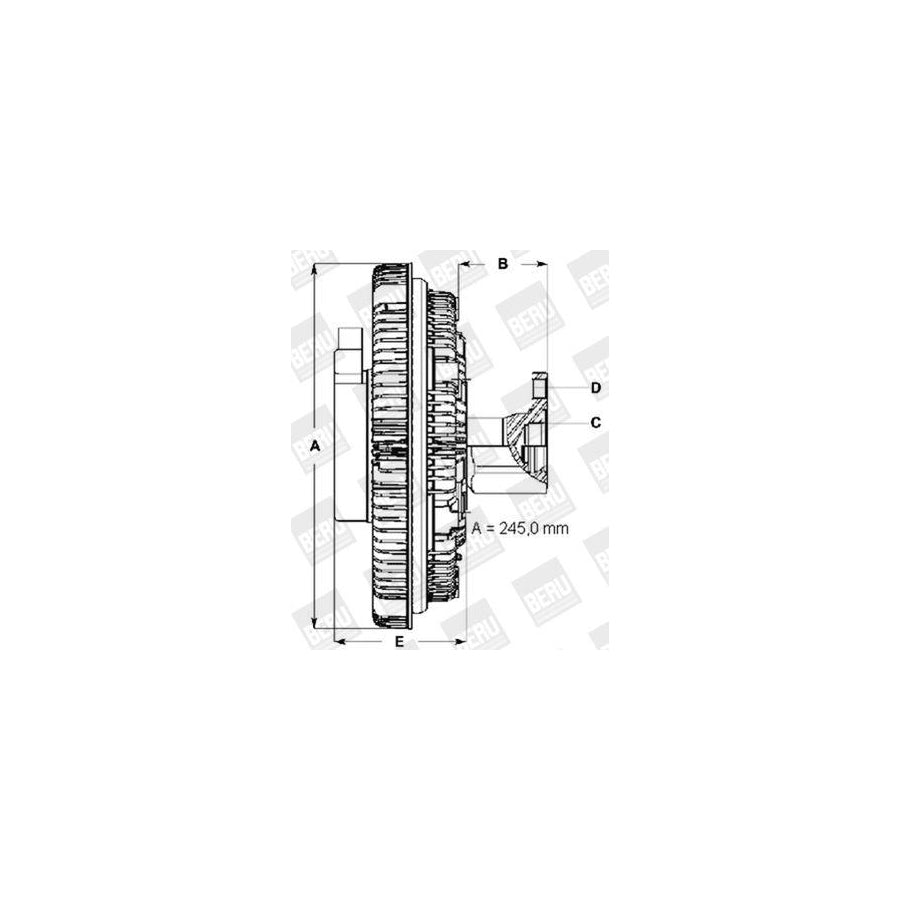 Beru Lk086 Fan Clutch