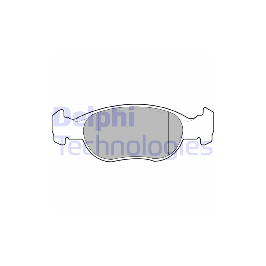 Delphi Lp1385 Brake Pad Set For Fiat Punto