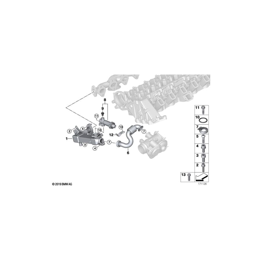 Genuine BMW 11717811788 E61 E90 E91 Pipe (Inc. 335d, X5 3.0sd & X6 35dX) | ML Performance UK Car Parts
