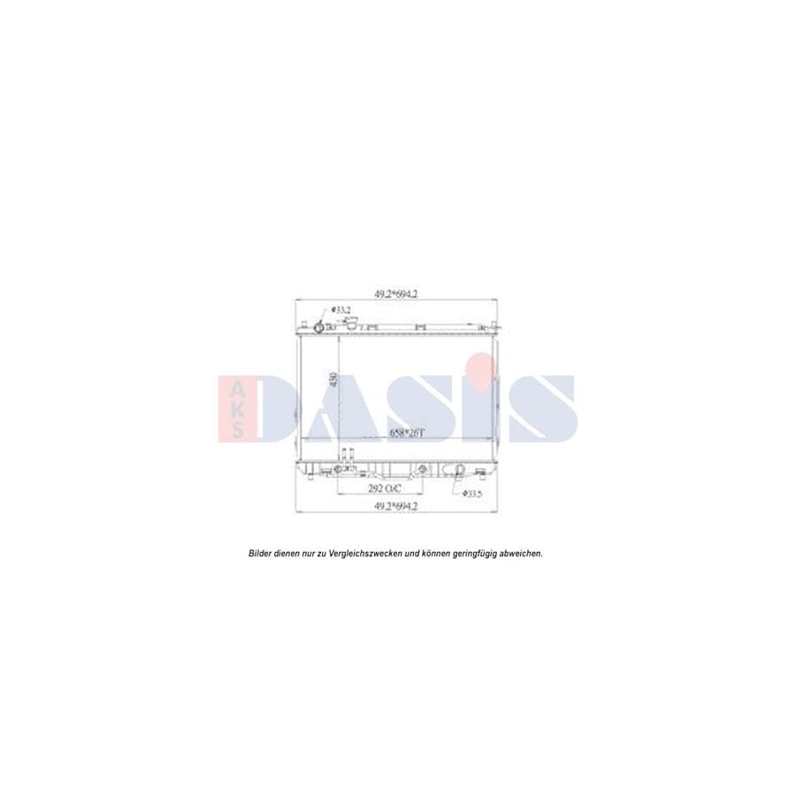 AKS Dasis 510171N Engine Radiator for KIA Carens II (Fj)