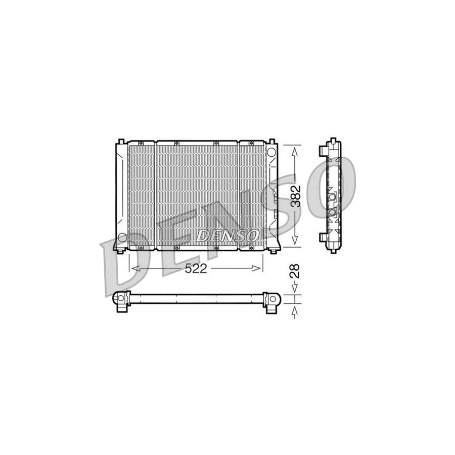 DENSO DRM24005 Engine Radiator