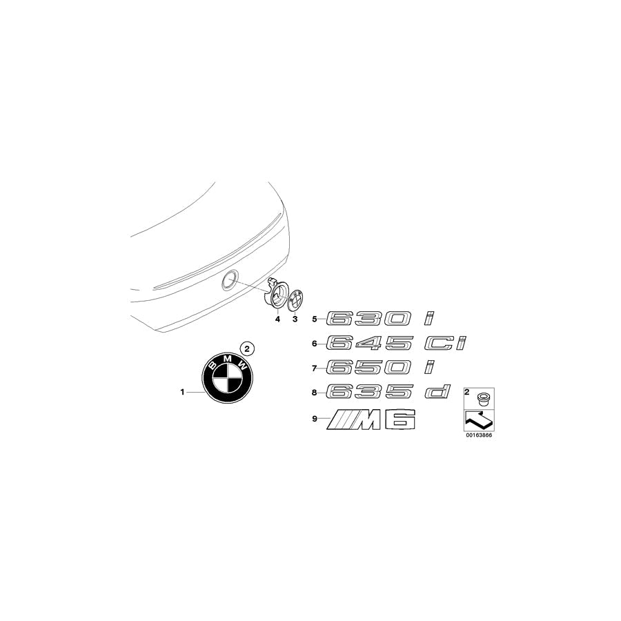 Genuine BMW 51147196551 E63 E64 Label - 650I - (Inc. 650i) | ML Performance US
