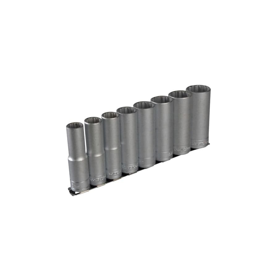 Teng TENM1207 1/2in Drive M1207 Socket Clip Rail Set, 8 Piece