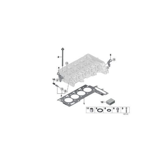Genuine BMW 11128506128 E91 E88 E60 Cylinder Head Gasket Asbestos-Free 1-LOCH (Inc. 316d, X1 18d & 320xd) | ML Performance US Car Parts