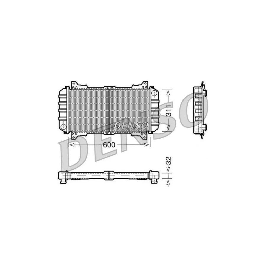 DENSO DRM10016 Engine Radiator for Ford Escort