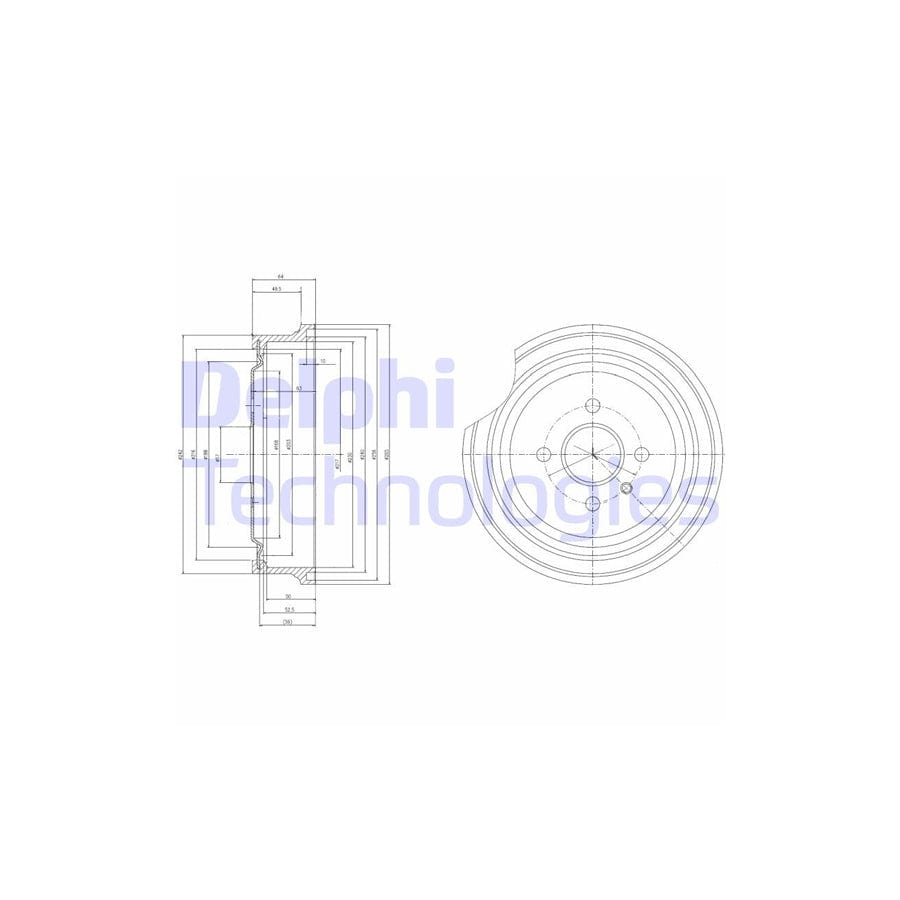 Delphi Bf367 Brake Drum