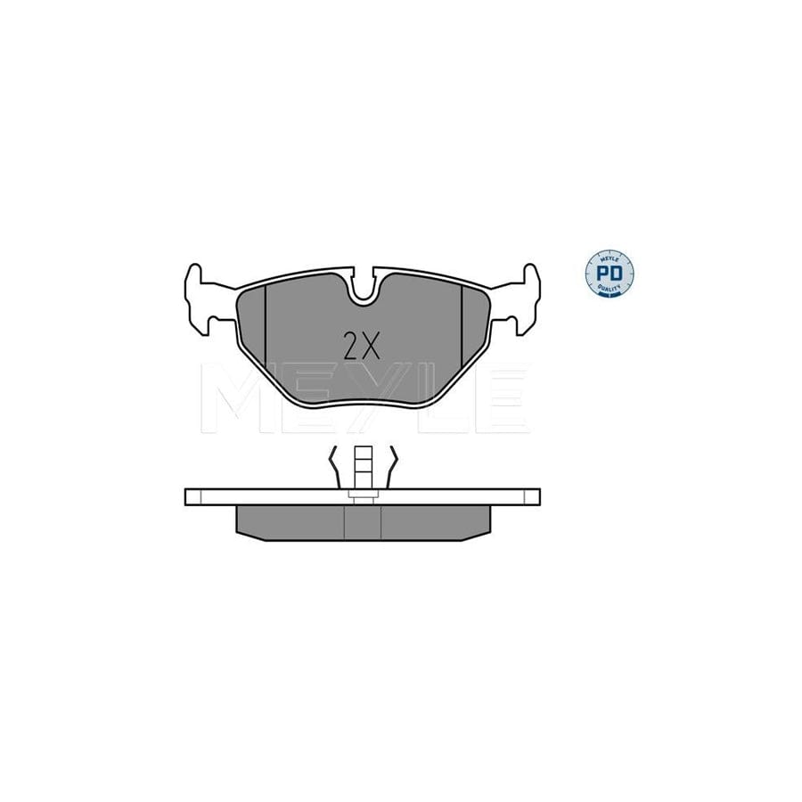 Meyle 025 216 0717/Pd Brake Pad Set