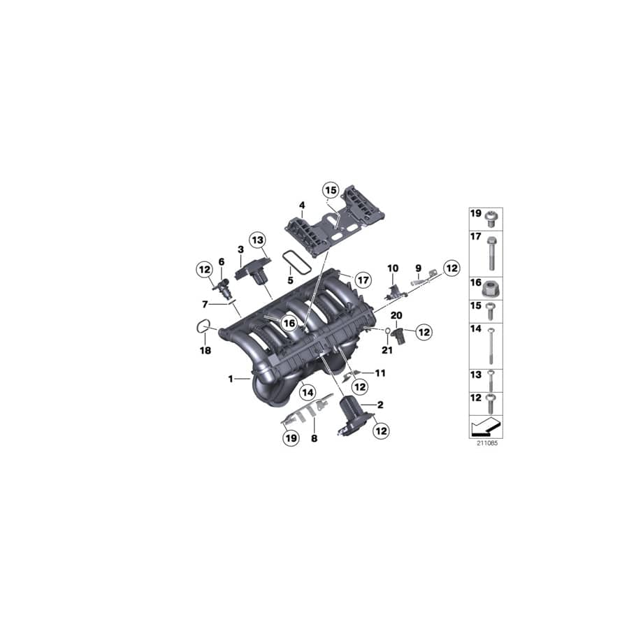 Genuine BMW 11617584531 F02 F10 Bracket, Cable Harness (Inc. X3 28iX, 523i & 530i) | ML Performance UK Car Parts