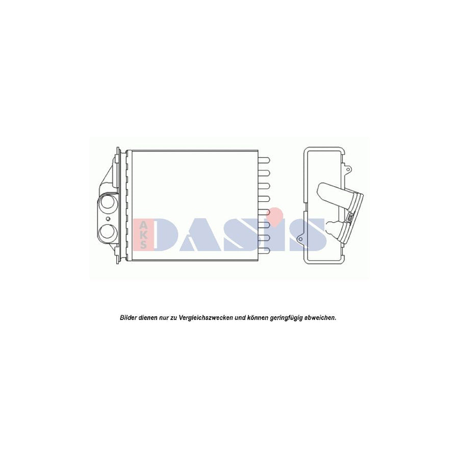 AKS Dasis 089017N Heater Matrix