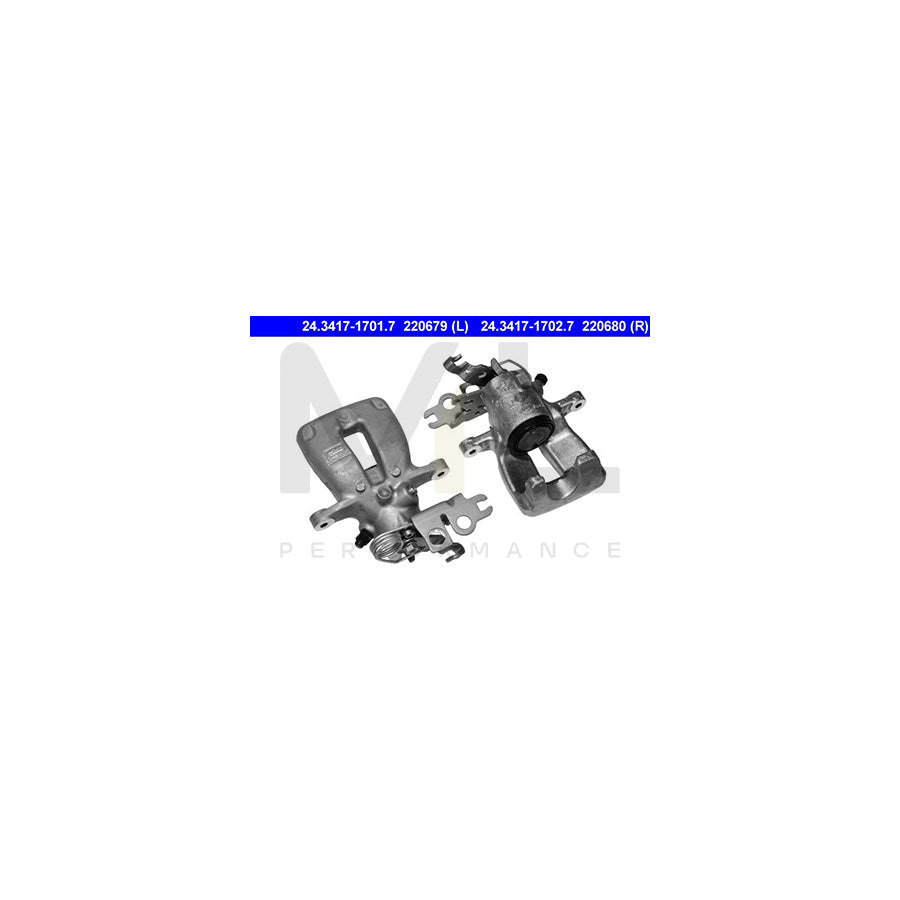 ATE 24.3417-1702.7 Brake Caliper for VW CADDY without holder