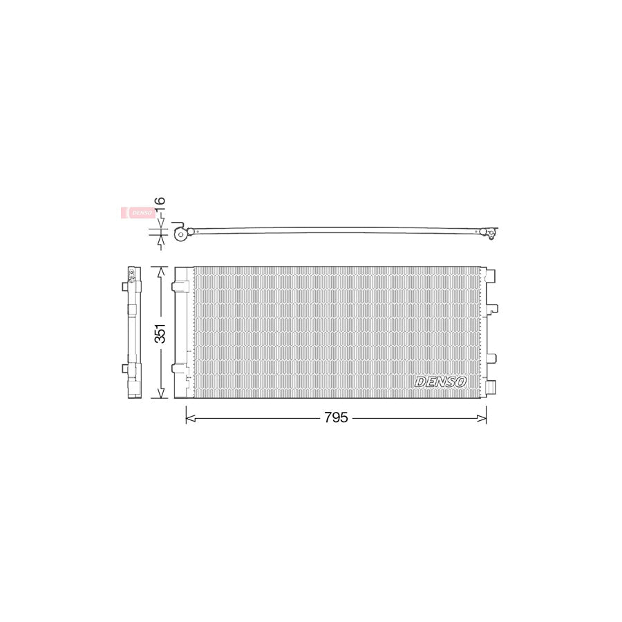 DENSO DCN23037 Air Conditioning Condenser