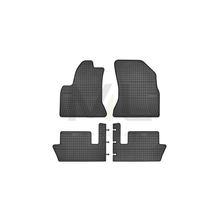 FROGUM Tailored 0636 Floor mat set for CITROEN C4 I Picasso (UD) Elastomer, Front and Rear, Quantity: 4, Black, (LHD)