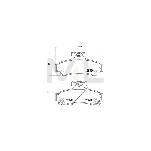 Hella 8DB 355 020-531 Brake Pad Set With Acoustic Wear Warning, With Brake Caliper Screws