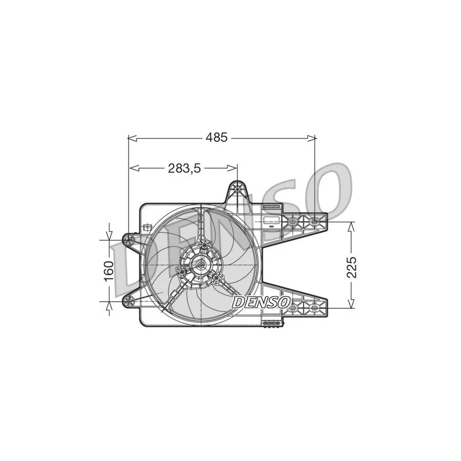 DENSO DER13003 Fan, Radiator