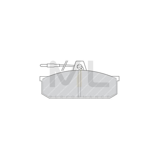 Ferodo Premier Fdb723 Brake Pad Set For Alfa Romeo 75 (162B) Incl. Wear Warning Contact, Without Accessories | ML Performance Car Parts