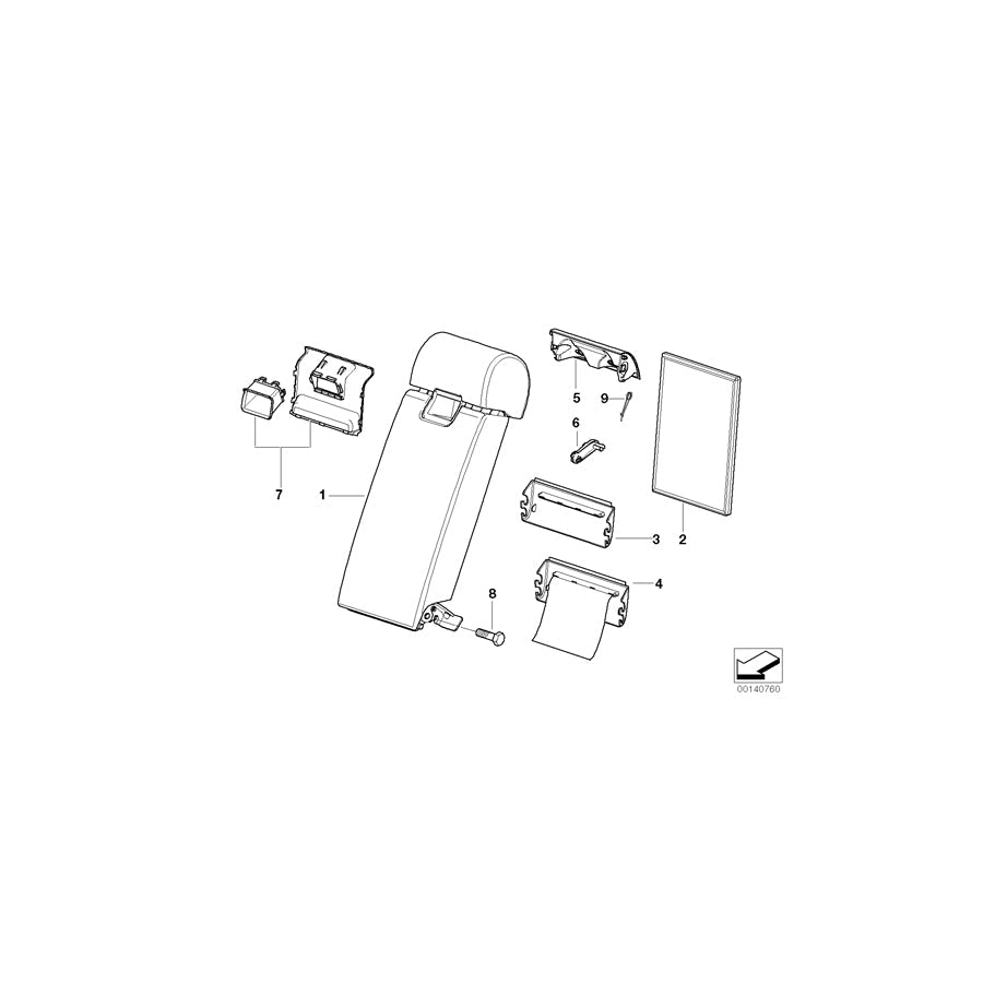 Genuine BMW 52207016000 E46 Cover GRAU (Inc. 316i, 330xd & 328i) | ML Performance US