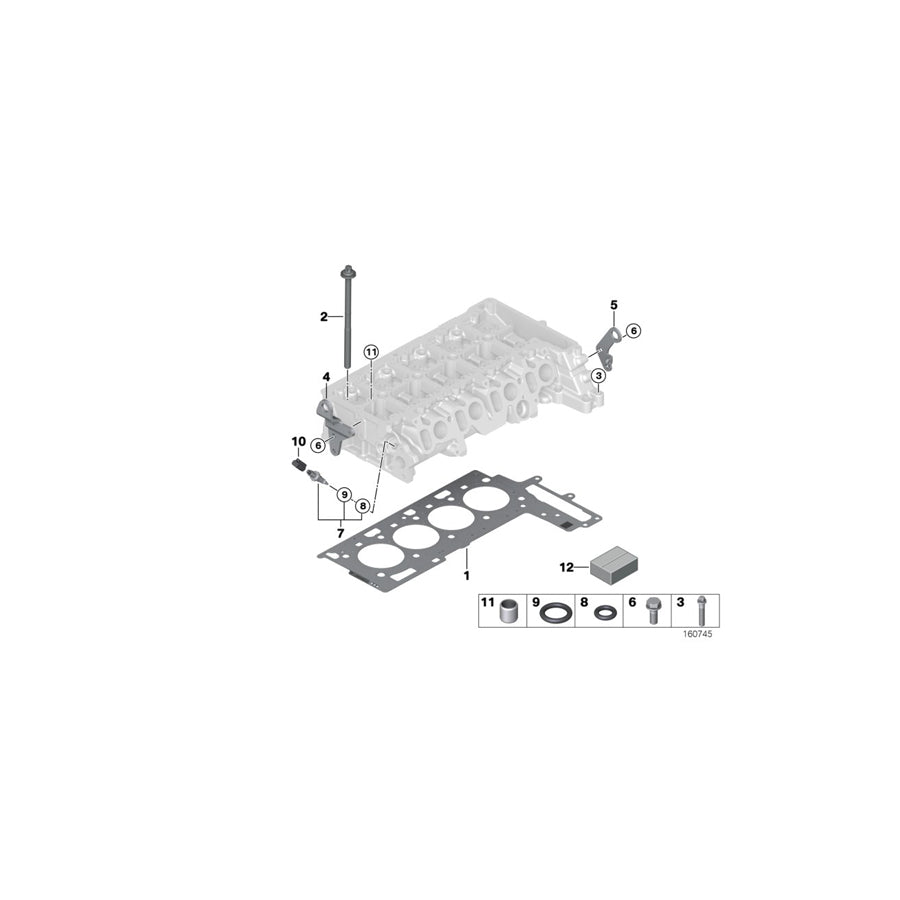 Genuine BMW 11128506130 E91 E88 E93 Cylinder Head Gasket Asbestos-Free 3-LOCH (Inc. X3 2.0d, X1 18d & X1 20d) | ML Performance US Car Parts