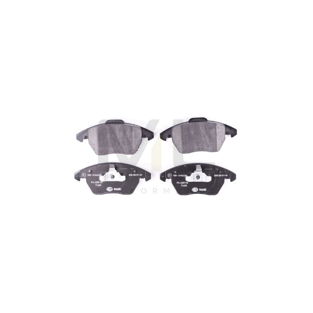 Hella 8DB 355 009-981 Brake Pad Set With Acoustic Wear Warning