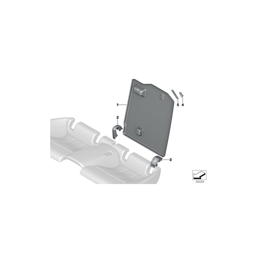 Genuine BMW 52206993193 G14 G15 F92 Cover Isofix SCHWARZ (Inc. 840dX, M850iX & 840iX) | ML Performance US