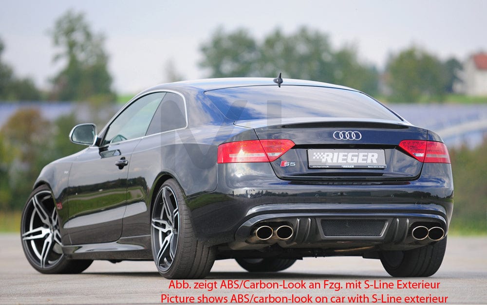 Rieger 00055416 Audi B8 B81 A5 Rear Diffuser 4 | ML Performance UK Car Parts