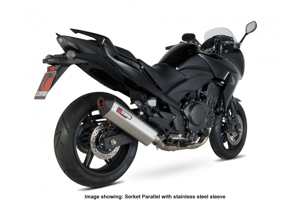 Scorpion RHA106CEO Honda CBF1000 Serket Parallel Slip-On - Carbon Fibre Sleeve | ML Performance US US