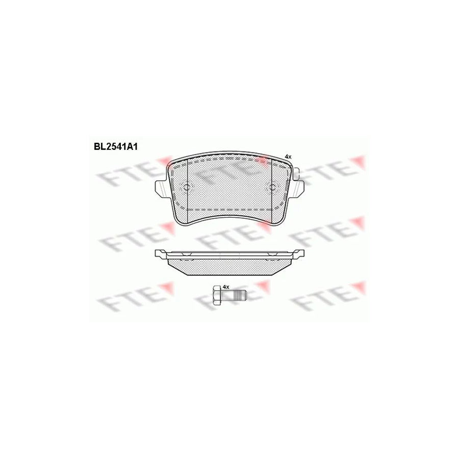 FTE Bl2541A1 Brake Pad Set