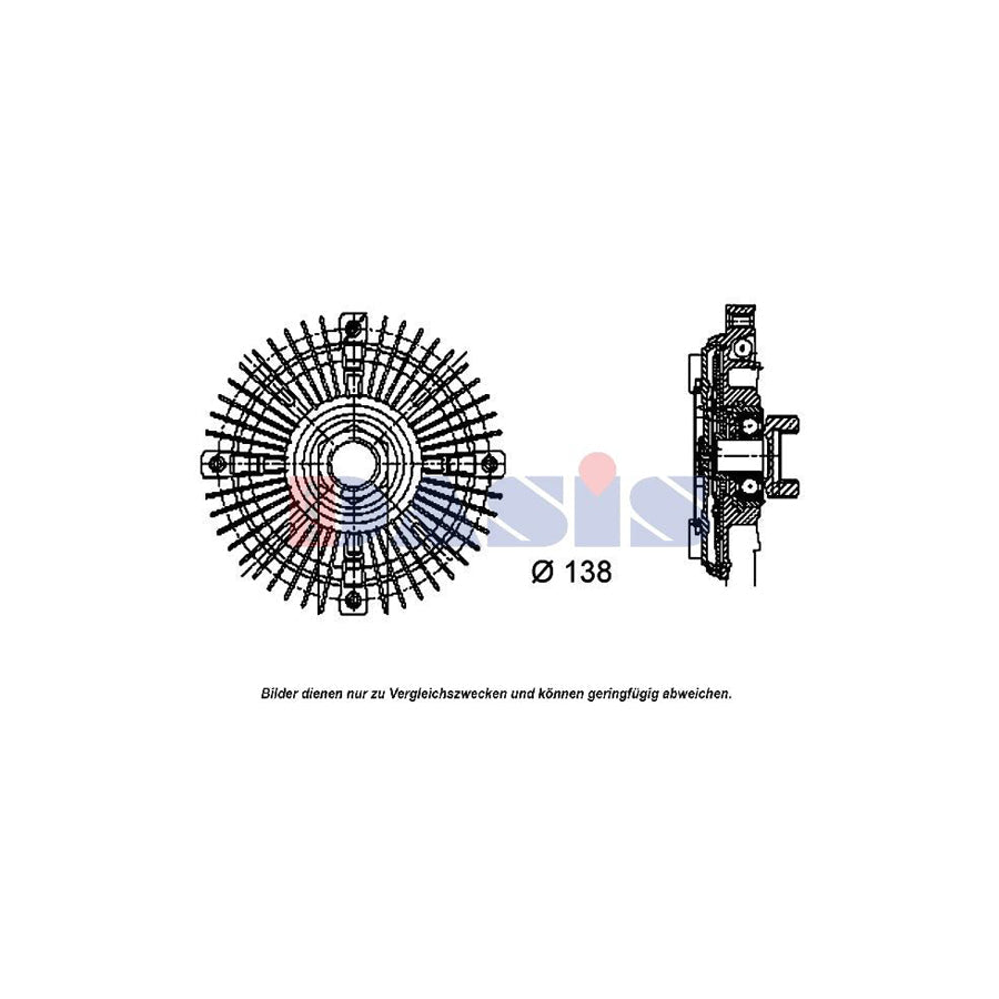 AKS Dasis 048080N Fan Clutch for Audi V8 (441, 442, 4C2, 4C8)