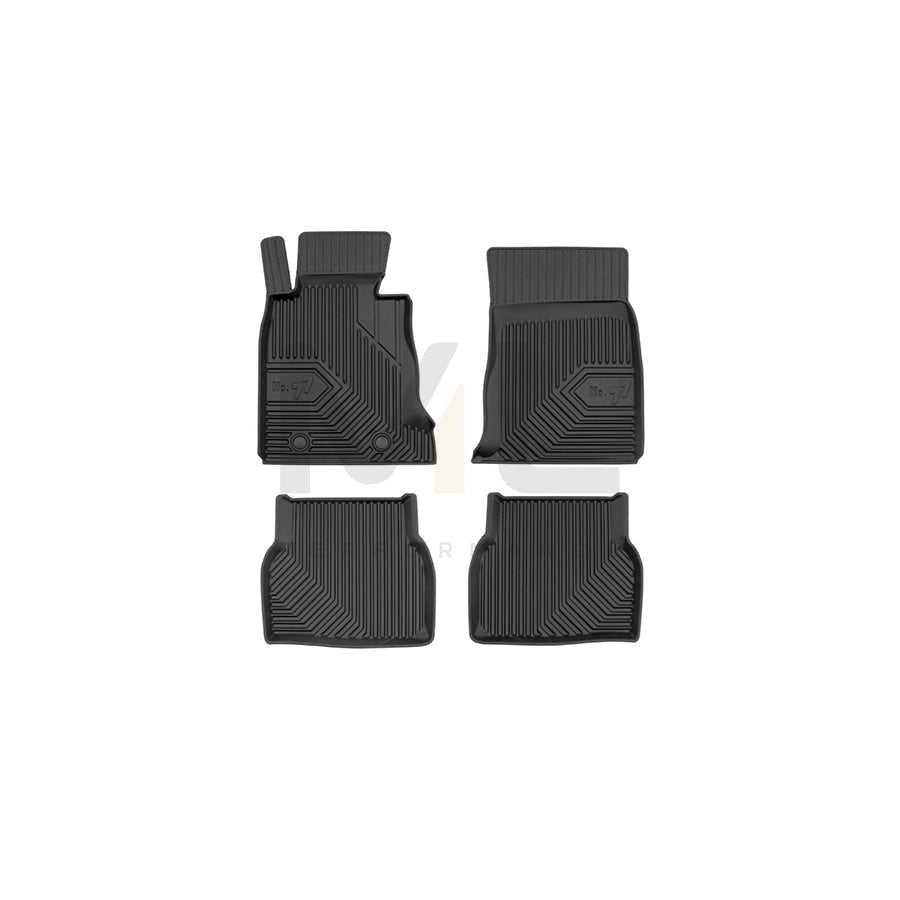 FROGUM Tailored, No.77 77407367 Floor mat set for BMW 5 Series Elastomer, Front and Rear, Quantity: 4, Black, (LHD)