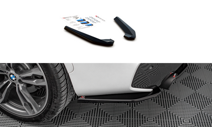 Maxton Design BM-X1-48-MPACK-RSD1T Rear Side Splitters BMW X1 M-Pack F48 | ML Performance UK Car Parts