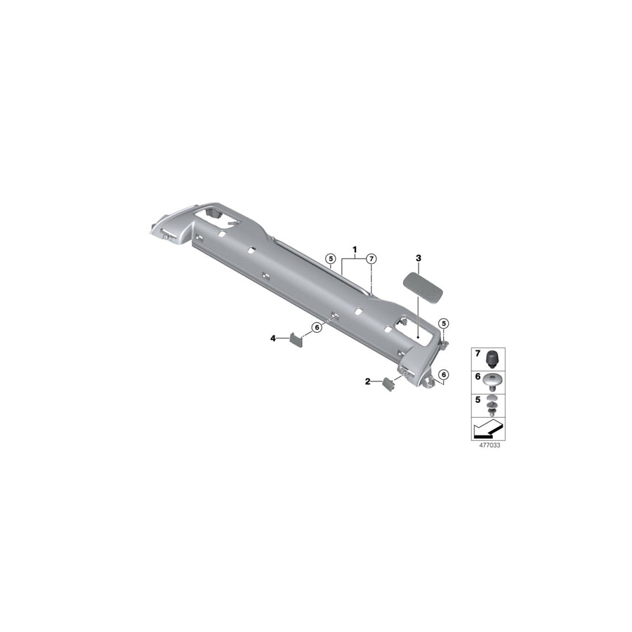 Genuine BMW 51467472109 F33 Grille ELFENB./OYSTER (Inc. 430d, 430i & 440iX) | ML Performance US Car Parts