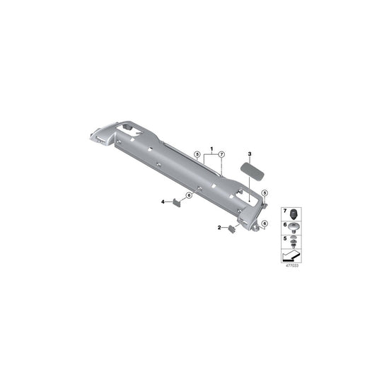 Genuine BMW 51467472109 F33 Grille ELFENB./OYSTER (Inc. 430d, 430i & 440iX) | ML Performance US Car Parts