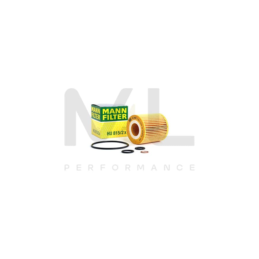 MANN-FILTER HU 815/2 x Oil Filter with seal, Filter Insert