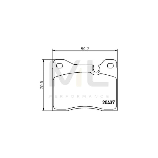 Hella 8DB 355 017-561 Brake Pad Set Prepared For Wear Indicator