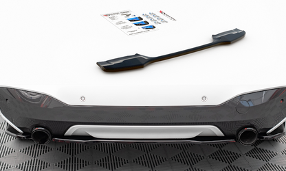 Maxton Design BM-X1-48-MPACK-RD1T Central Rear Splitter BMW X1 M-Pack F48 | ML Performance UK Car Parts
