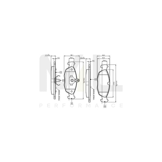 Bosch 0986Tb2021 Brake Pad Set Excl. Wear Warning Contact, With Accessories  | ML Performance Car Parts