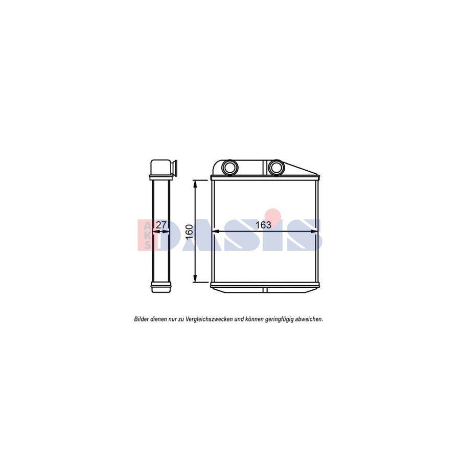 AKS Dasis 089019N Heater Matrix for Fiat Ducato