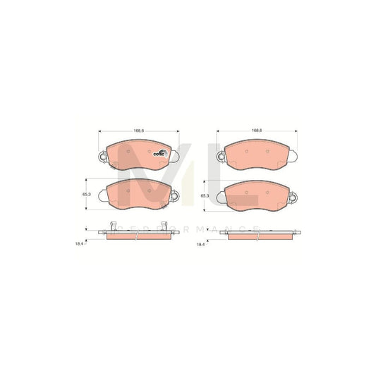 TRW Cotec Gdb1424 Brake Pad Set For Ford Transit With Acoustic Wear Warning | ML Performance Car Parts