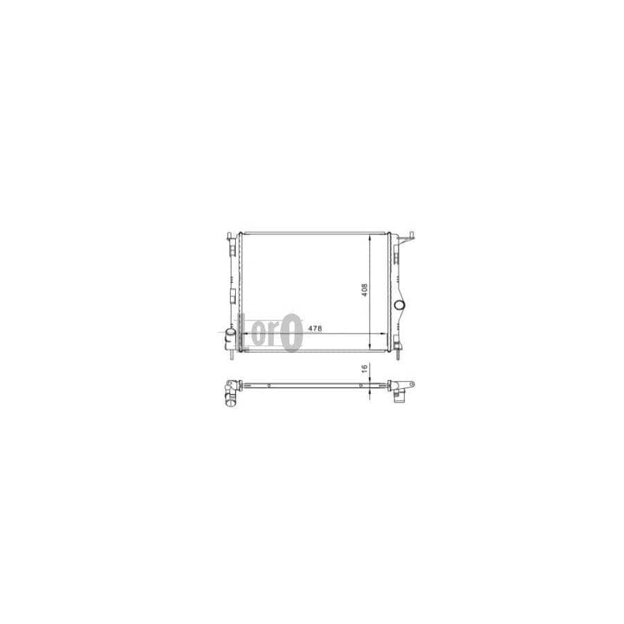 Abakus 0100170003 Engine Radiator